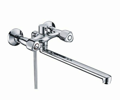 Amper 2902L Смеситель для ванны с длинным изливом Wasserkraft Amper 2902L Смеситель для ванны с длинным изливом Wasserkraft