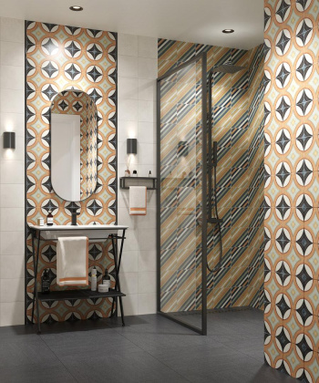 Декор HGD\A555\5009 Фантазия 1 орнамент (20см*20см*6,9мм) (10шт/0,4м2) матовый, шт.