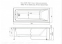 Акриловая ванна Aquanet Bright 180x80