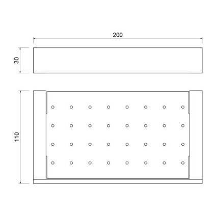 Полка Timo Petruma 15222/03 черная матовая