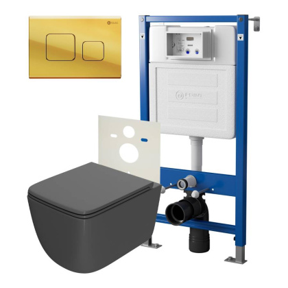 Сет: Система инсталляции Point Элемент для подвесного унитаза PN45120 + Клавиша смыва для инсталляции Point Афина, золото, PN44041G + Унитаз подвесной Point Меркурий безободковый, сид.дюропласт микролифт быстросъем, графит, PN41831GM Сет: Система инсталляции Point Элемент для подвесного унитаза PN45120 + Клавиша смыва для инсталляции Point Афина, золото, PN44041G + Унитаз подвесной Point Меркурий безободковый, сид.дюропласт микролифт быстросъем, графит, PN41831GM