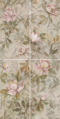 Панно VT\A413\4x\11037R Магнолия 1 матовый (60см*120см*9мм) (1шт/0,72м2) из 4 частей (30х60) флора, шт Панно VT\A413\4x\11037R Магнолия 1 матовый (60см*120см*9мм) (1шт/0,72м2) из 4 частей (30х60) флора, шт