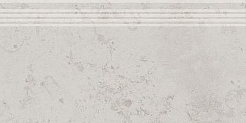 Ступень Про Лаймстоун серый светлый натуральный обрезной 30x60x0,9