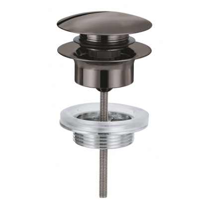 Донный клапан для раковины GROHE, темный графит глянец (65807A00)