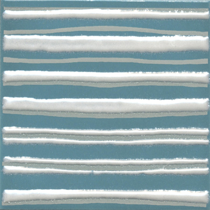 Декор Бахия 3 бирюзовый глянцевый 9,8x9,8x0,7