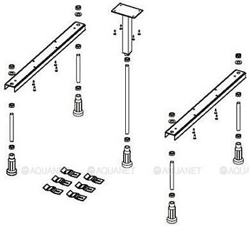 Ножки для душевого поддона Riho Basel 408, 418, 434 - 8 опор POOTSET65