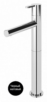 LEAF-LC1-NOP Смеситель для раковины однорычажный, с донным клапаном, исполнение черный матовый LEAF-LC1-NOP Смеситель для раковины однорычажный, с донным клапаном, исполнение черный матовый