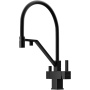 Смеситель для кухни SANCOS Loro c возможностью подключения фильтра для воды, цвет матовый черный, арт. SC4007MB