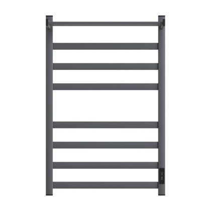 Полотенцесушитель электрический Point Меркурий PN83858PGR П7 500x800 с полкой, диммер справа, графит премиум