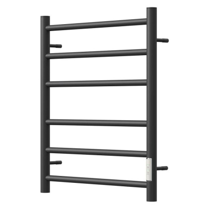 Полотенцесушитель электрический Point Аврора PN10846B П6 400x600 диммер справа, черный Полотенцесушитель электрический Point Аврора PN10846B П6 400x600 диммер справа, черный