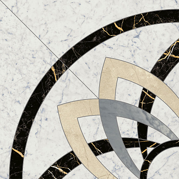 Декор Шарм Экстра Каррара Розон Анголо 59х59 люкс (1уп/2шт), шт