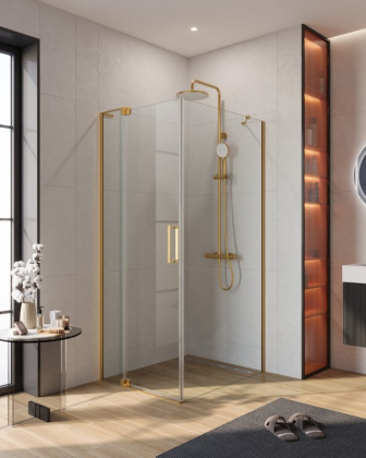 SLIDER-AH-1-100-100/110-BR-BORO Душевой уголок