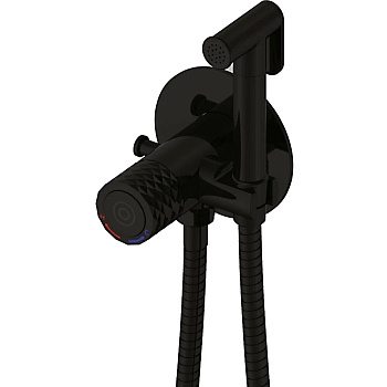 Гигиенический душ со смесителем Rose R225H, черный