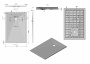 Поддон для душа из искусственного камня VST-4SR9013G, 1300*900*30, серый
