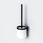 Стойка с туалетной щеткой X-Joy, 37,8х9,8х11,4 см, черная, A8433322