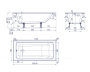 Ванна чугунная Creto Strong 150x70 см 25-1150