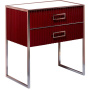 Тумба MONACO 80см h84см бордо глянец + хром под раковину моноблок 866-080-RCR Boheme