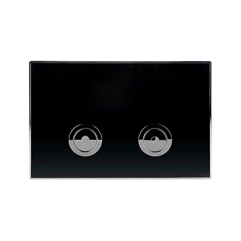 Клавиша смыва для пневматической инсталляции Point Венера, черный/хром, PN44071BC Клавиша смыва для пневматической инсталляции Point Венера, черный/хром, PN44071BC