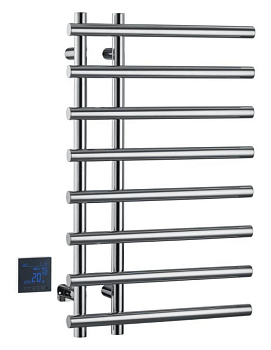 Полотенцесушитель электрический круглый сухой ХРОМ