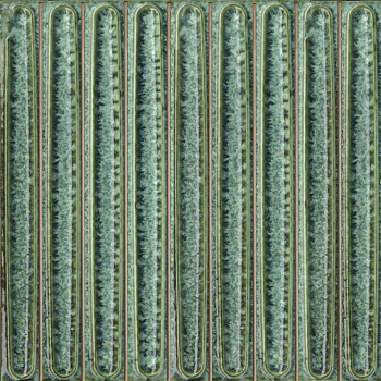 Декор чипсет Далия зелёный глянцевый 20x20x0,95