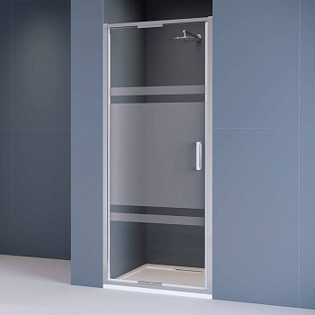 Душевая дверь  80*195 RGW SV-05 Хром/Прозрачное-Матовое- Прозрачное /8 мм (Easy)