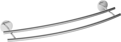 Полотенцедержатель RUSH Fiji двойной, 7х60х15 см, хром, FI18532