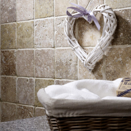 Натуральный травертин, ПЛИТКА 10х10, Toscana