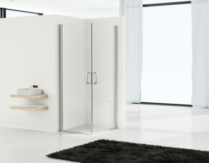 Душевой уголок Orta VSS-1O8080CL, 800*800, хром, стекло прозрачное