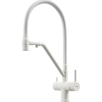 Смеситель для кухни SANCOS Dora с возможностью подключения фильтра для воды, цвет матовый белый, арт. SC4003MW Смеситель для кухни SANCOS Dora с возможностью подключения фильтра для воды, цвет матовый белый, арт. SC4003MW