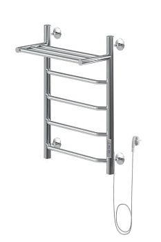 Полотенцесушитель электрический Aquanet Fiona 60х40 Тэн справа, с полкой