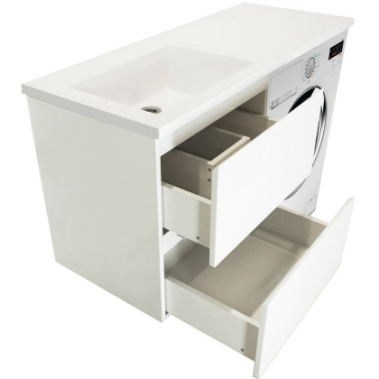 Комплект мебели Dallas Luxe 1000х482 левосторонний подвесной 2 ящика (ШхГхВ) 358х476х607