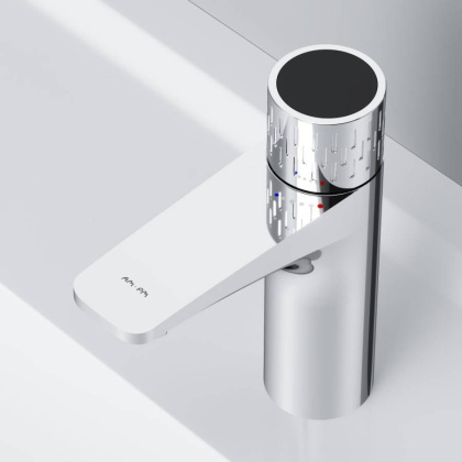 F90A02400 Gem Смеситель для умывальника с индикацией температуры, хром, шт. F90A02400 Gem Смеситель для умывальника с индикацией температуры, хром, шт.