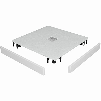 Душевой поддон квадратный RGW ST-W Белый (Комплект)  800x800