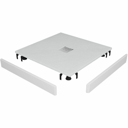 Душевой поддон квадратный RGW ST-W Белый (Комплект)  800x800