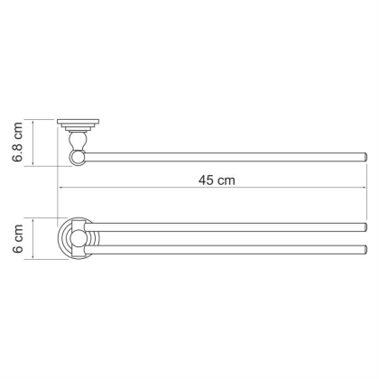 Ammer K-7031 Держатель полотенец двойной