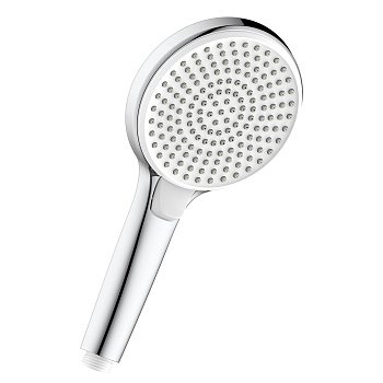 Лейка душевая круглая 3-функциональная Ø12,4х26см, пластик/хром, блистер Лейка душевая круглая 3-функциональная Ø12,4х26см, пластик/хром, блистер