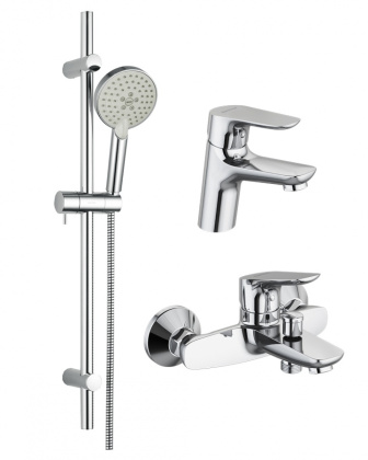 409007700 Origin Bit, набор 3 в 1: смес. д/умывальника, смес. Для ванны/душа, душ. комплект 409007700 Origin Bit, набор 3 в 1: смес. д/умывальника, смес. Для ванны/душа, душ. комплект