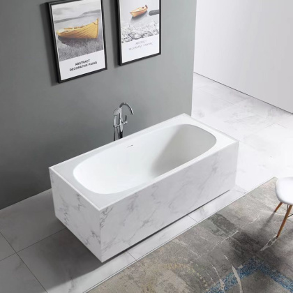 Ванна из литьевого мрамора Abber Blitz 180х85 AS9501GB