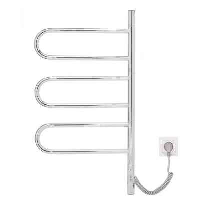Полотенцесушитель электрический Vincea VTD-1R2CE 44х80, хром, таймер