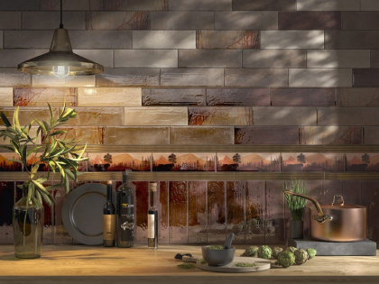 Декор OS\A111\9016 Тракай 5 глянцевый 8.5*28.5*8.5 (уп\8шт), шт