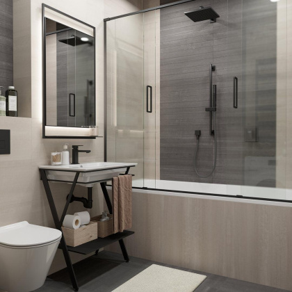 Настенная плитка 11236R Про Дабл бежевый матовый обрезной 30х60х9 (7 шт/1,26 м2), м2