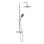 940730000 Merkur душевая система с ванно-душевым смесителем-полкой и прогрессивным картриджем, Хром