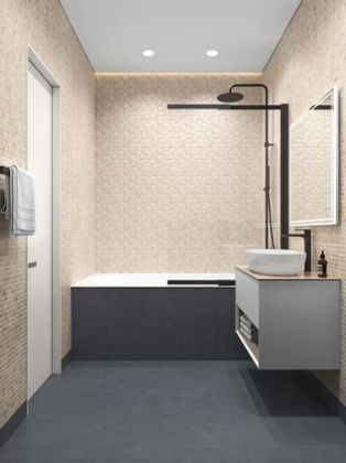 Декор 1 мозаичный MBD001 Риальто Антика бежевый светлый матовый 30см*30см*9мм (1уп/6шт/)., шт