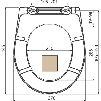 Alcaplast Сидение для унитаза Softclose светло-коричневое A604 BAHAMA