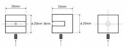 Держатель полочки (пара)