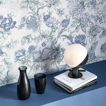 Обои виниловые Азулежу мотив, светло-голубой