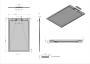 Поддон для душа из искусственного камня VST-4SRL9016W, 1600*900*25, белый матовый