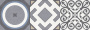 Плитка настенная 60090 Rock узор серый 20*60 (10шт/1.2м2), м2