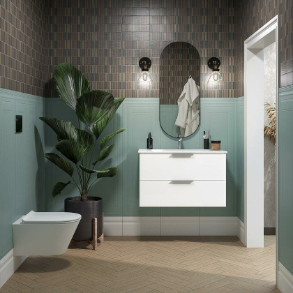 Плинтус FME006R Монфорте белый обрезной 20*40*16 (уп\6шт) , шт