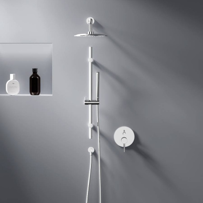 936530000 Scandinavian Pure встраиваемая душевая система душевым смесителем и штангой, хром